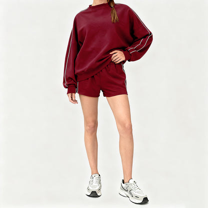 Hoodie and sweatpants workout apparel