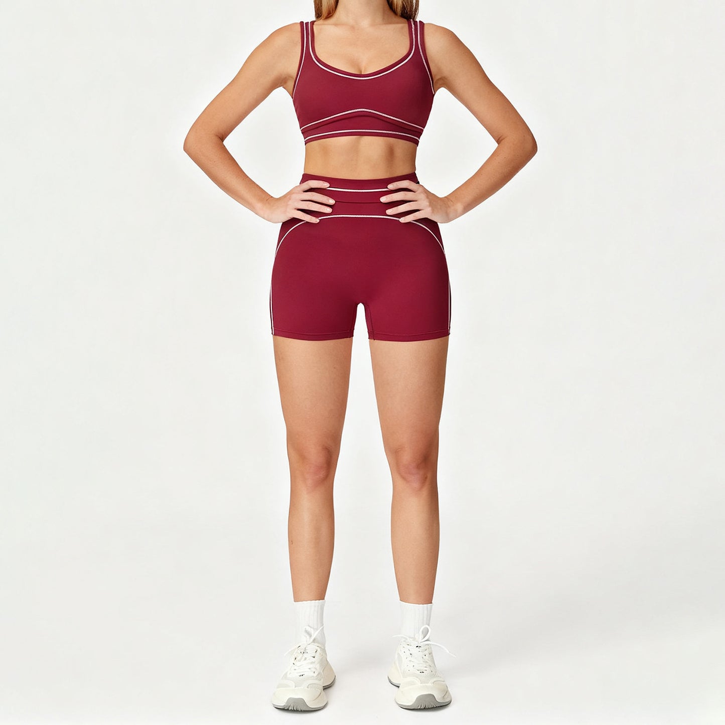 Hoodie and sweatpants workout apparel