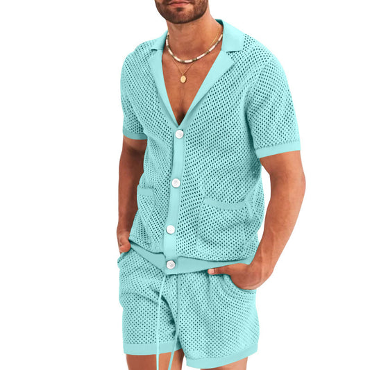 Men's Summer Knit Casual Set